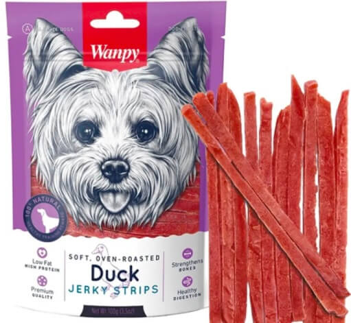 ВАНПІ ФІЛЕ КАЧКИ В’ЯЛЕНЕ СМУЖКИ ласощі для собак 0.1 кг.