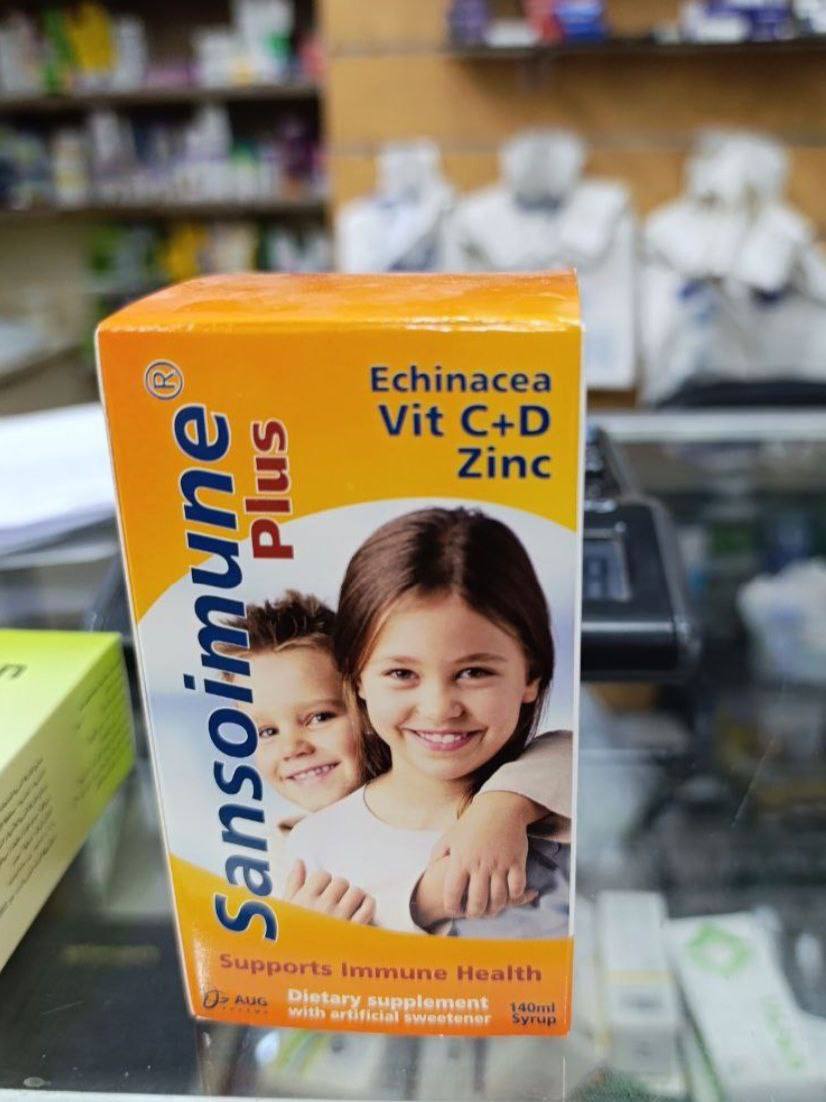 Sansoimune plus Сансоімун плюс сироп Ехінацея Вітамін С Д Цинк 140 мл