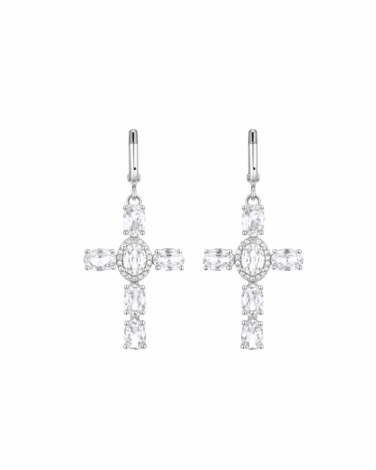 CROSS earrings silver