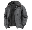 Men’s Hooded Fleece Jacket With Pockets | Warm Winter Coat For Men
