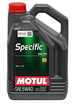 Моторна олива 5W40 Motul Specific CNG/LPG, 5л.