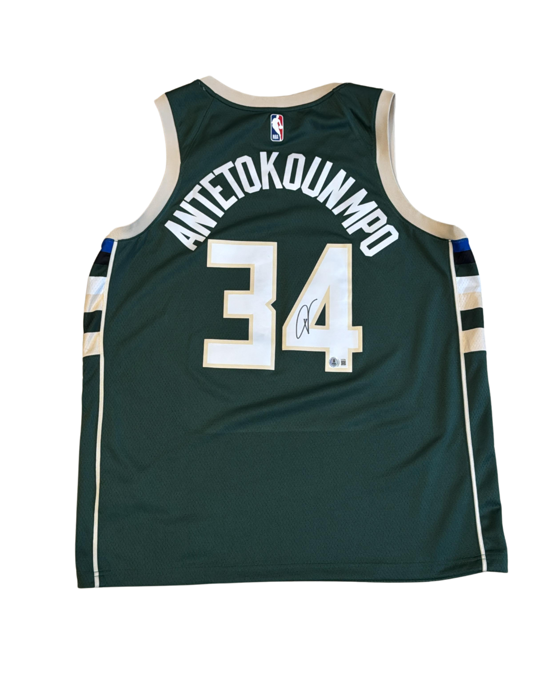 JERSEY GIANNIS ANTETOKOUNMPO SIGNED CERTIFICADO BECKETT