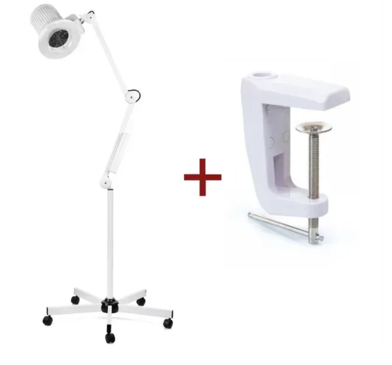 Професійна витяжка-лампа для педикюру на рухомому штативі+струбцина Dustwell Air Dust