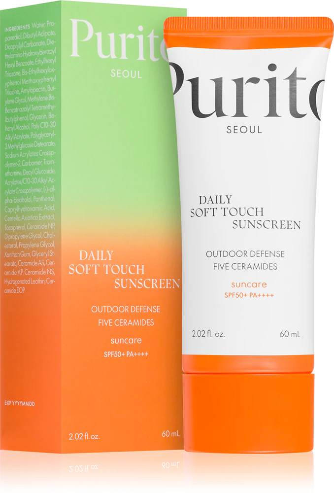 Захисний крем для обличчя SPF 50+ Purito Daily Soft Touch Sunscreen