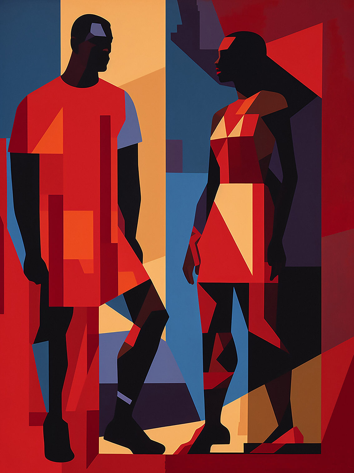 Two II, 60x80 cm, original acrylic painting on canvas