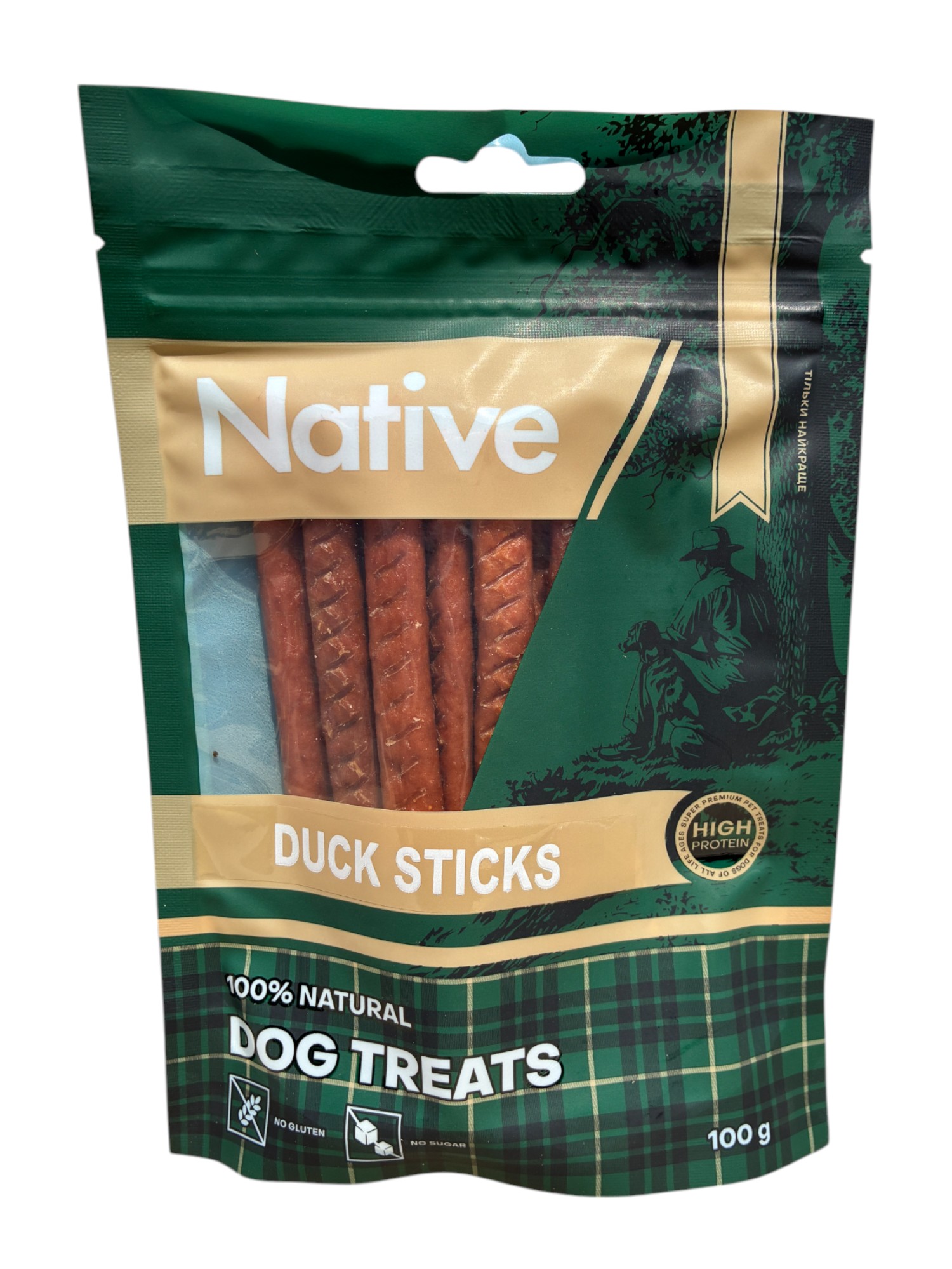 Native Duck Sticks - ласощі для собак качині палички, 100г