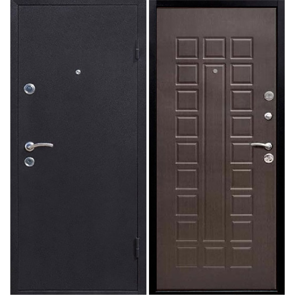 Вхідні двері Сопрано метал/мдф Дуб шоколадний