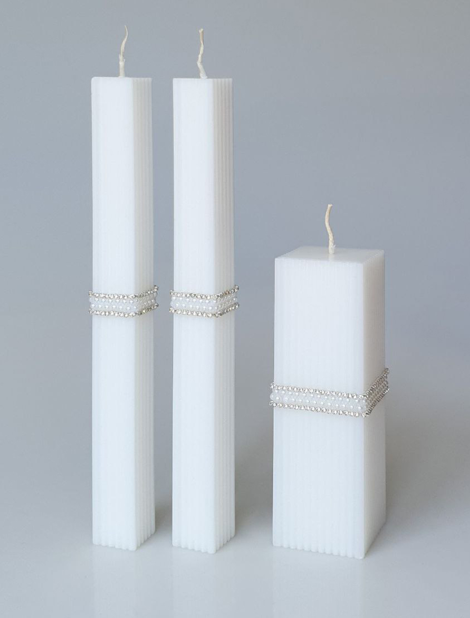 Сімейне вогнище квадрат смужка з перлинами та стразами