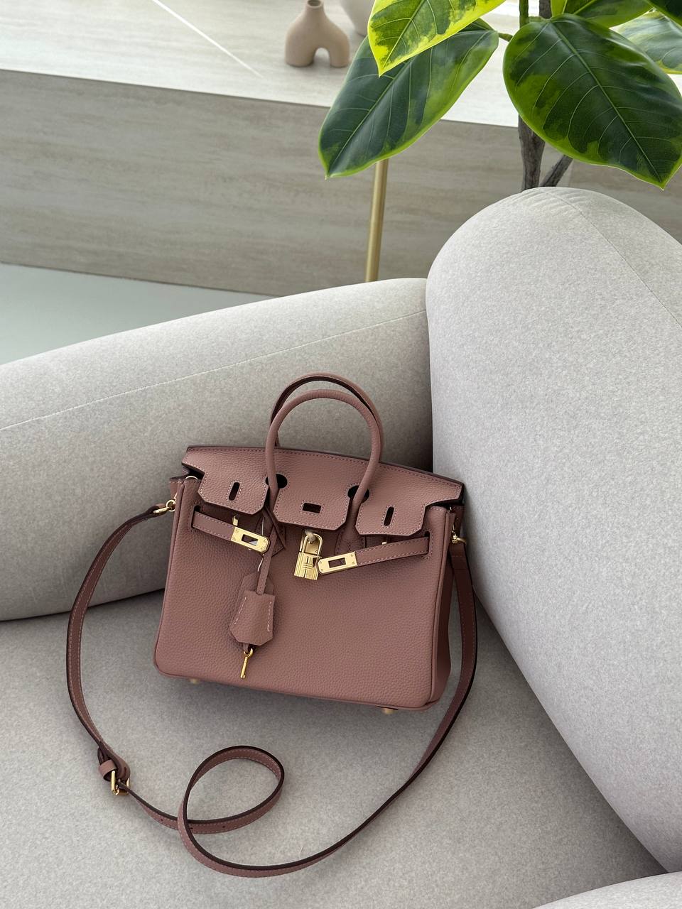 Hermes Birkin Rose 25
