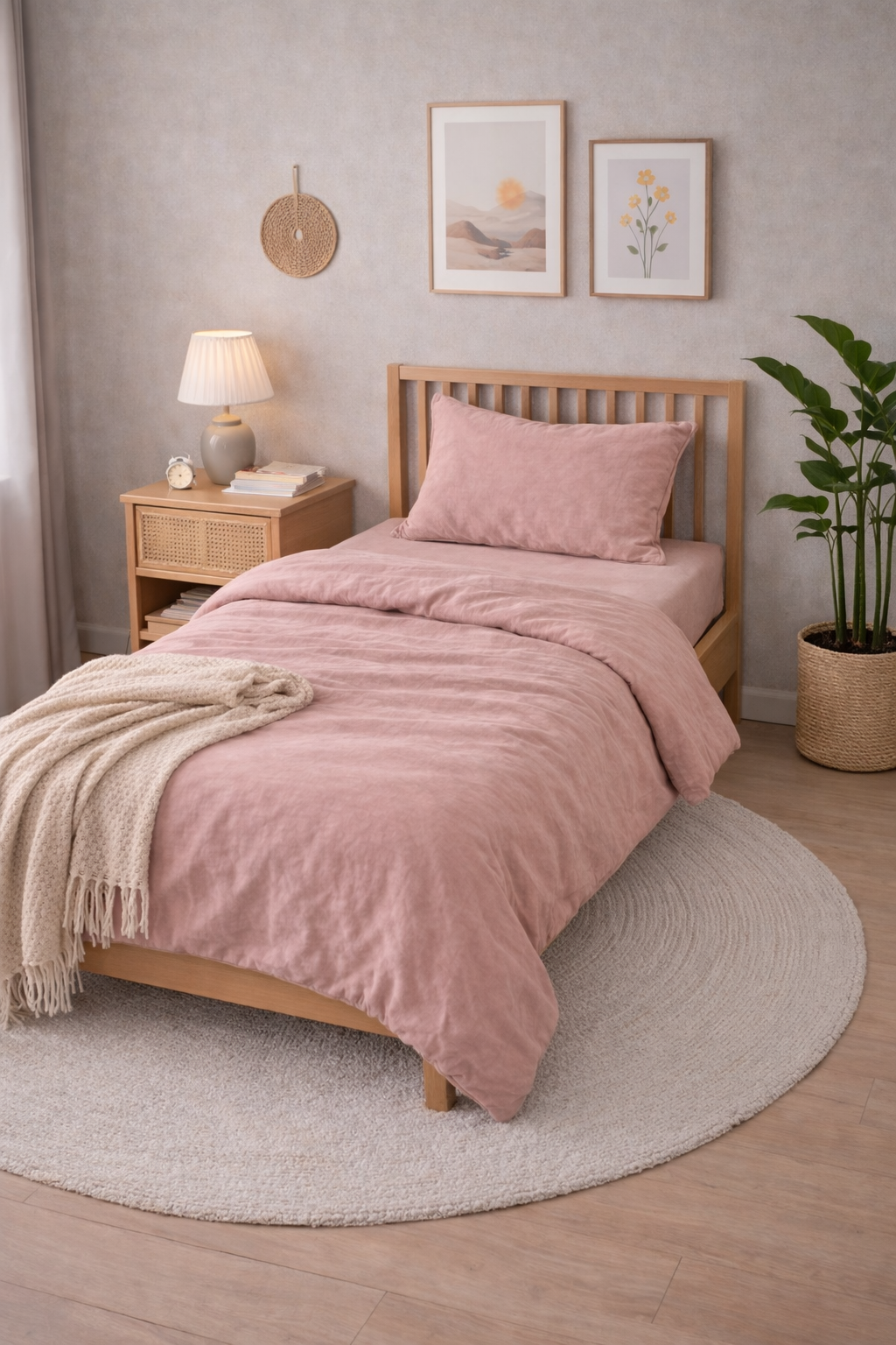 Підліткова постільна білизна варена бавовна "Пудра"