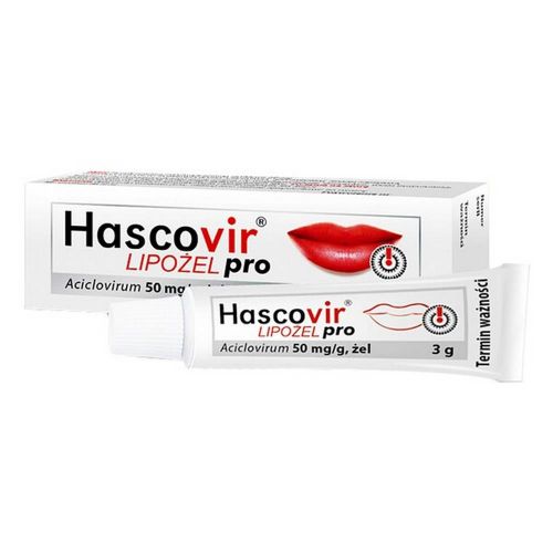 HASCOVIR LIPOŻEL PRO 50 мг гель від герпесу - 3 г