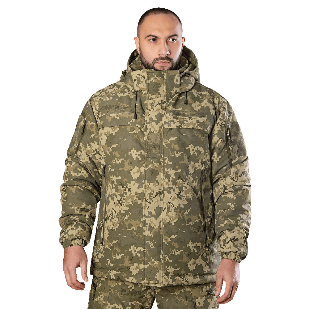 Утеплена формена куртка-бушлат "Patrol System 4.0 ClimaGuard" від українського бренду "CAMOTEC".