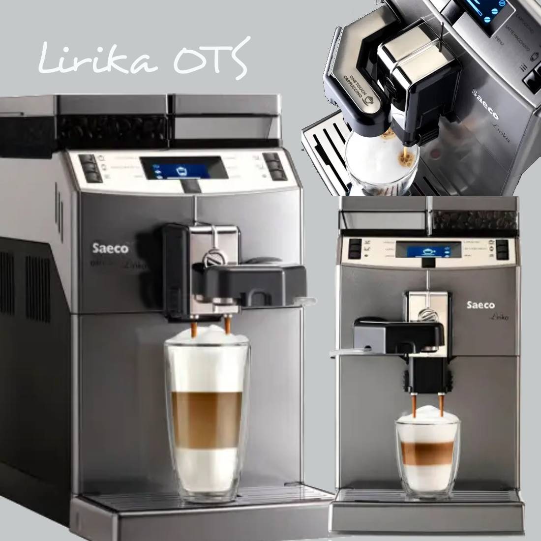 Кавомашина Saeco Lirika OTC для приготування напоїв із зернової кави, Італія
