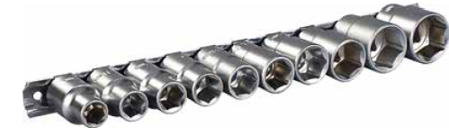 Набір головок на планці 10од., (10-24мм), ТМ МІОL