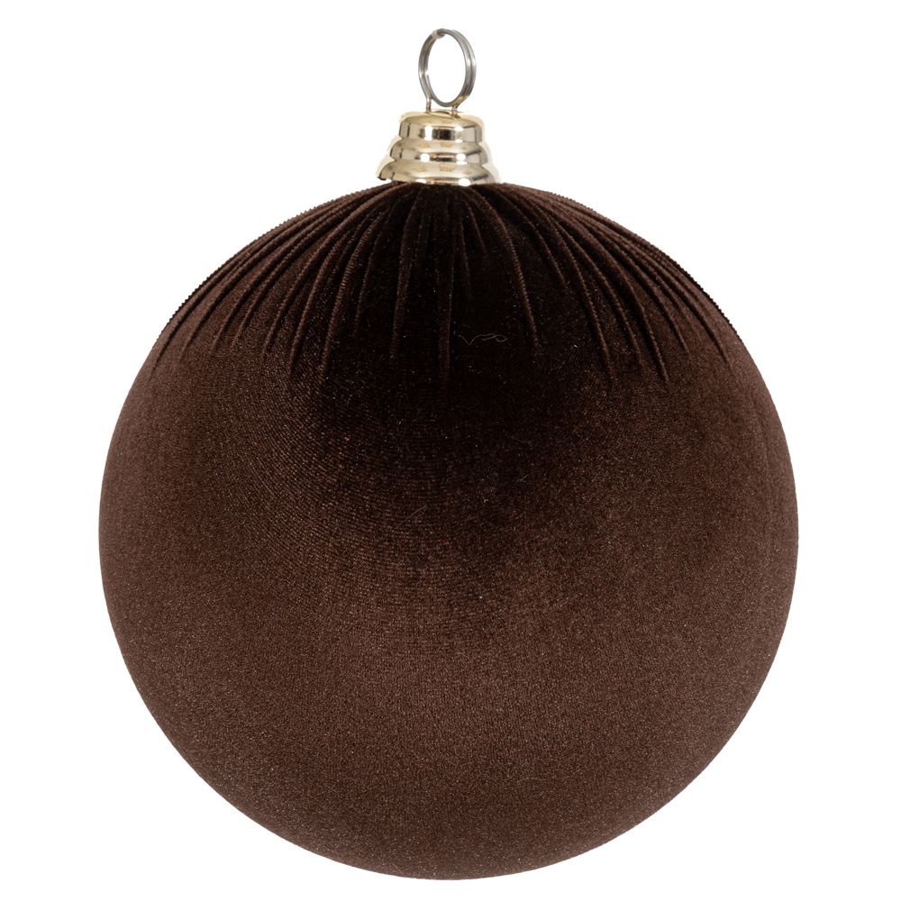 Оксамитова куля Шоколад, 30 см