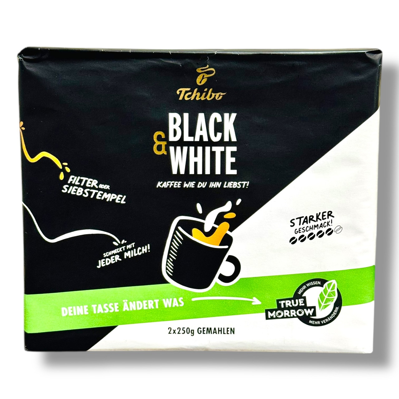 Кава мелена Tchibo Black & White (Чібо Блек енд Уайт) 500 г (2х250 г)