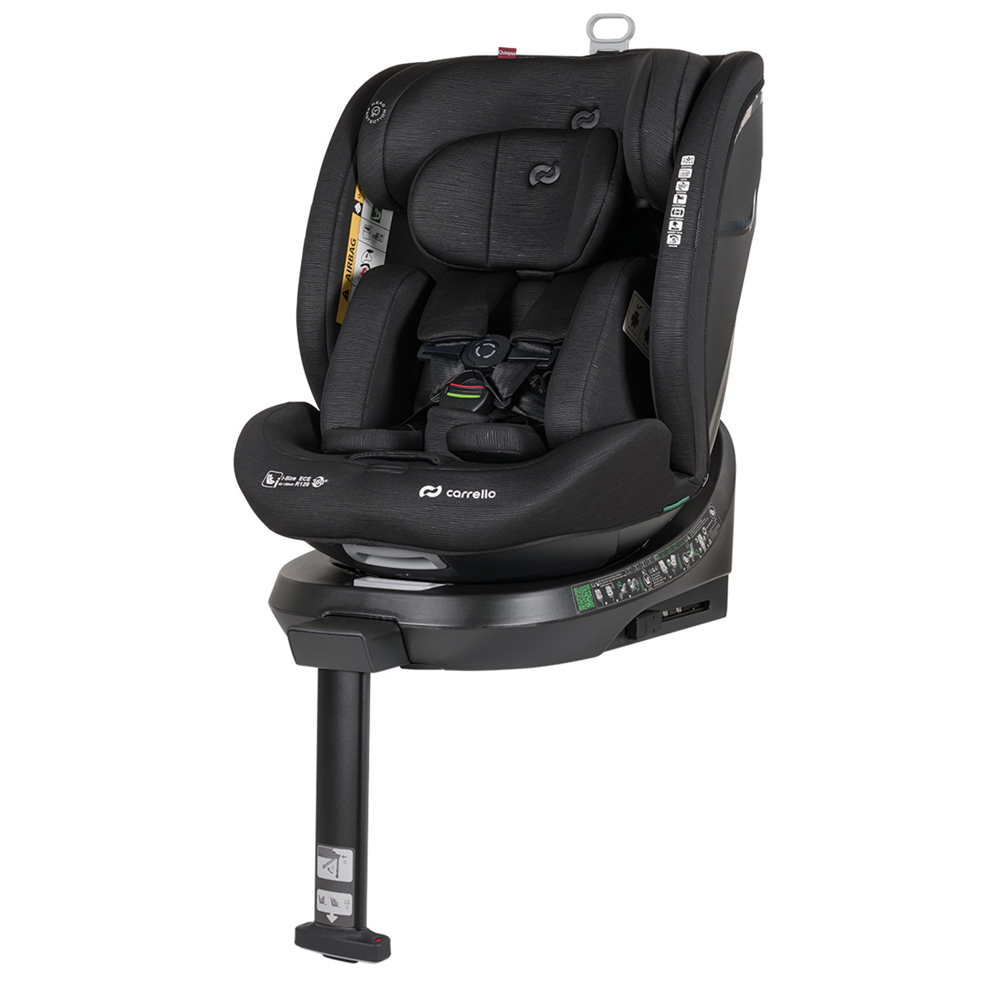 Автокрісло CARRELLO Octopus від 40 до 150 см 0+1+2+3 ISOFIX Midnight Black