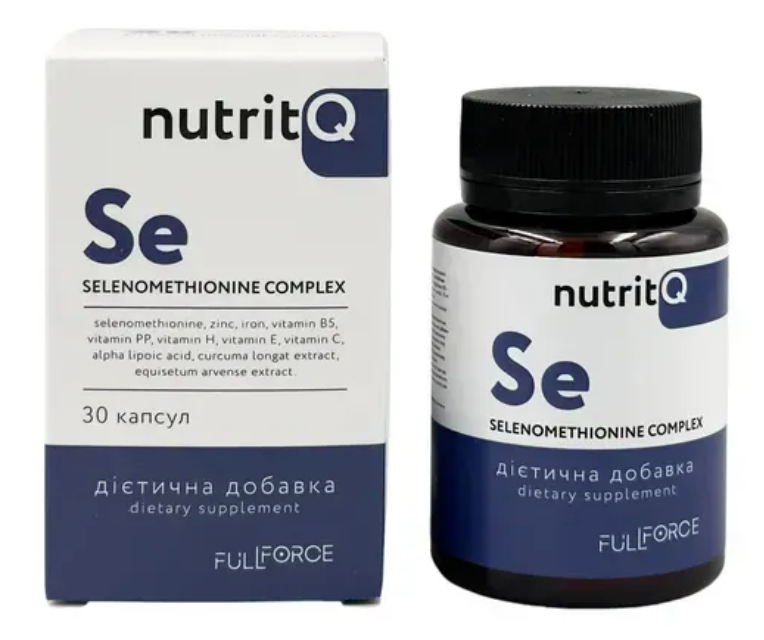 Дієтична добавка для волосся «Селенметіонін Комплекс» SELENOMETHIONINE COMPLEX, 30 капсул