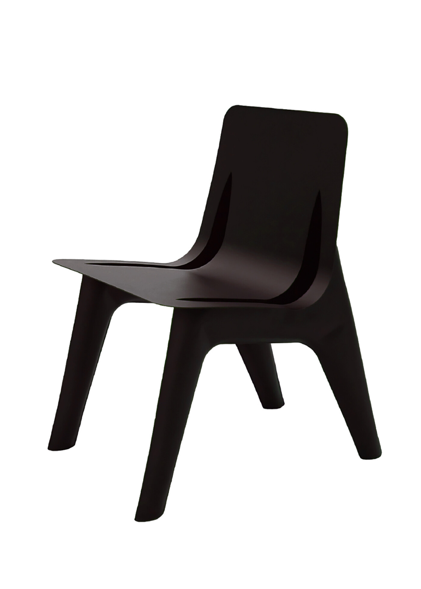 Стілець J-Chair No Leather Black Brown Matt 8022