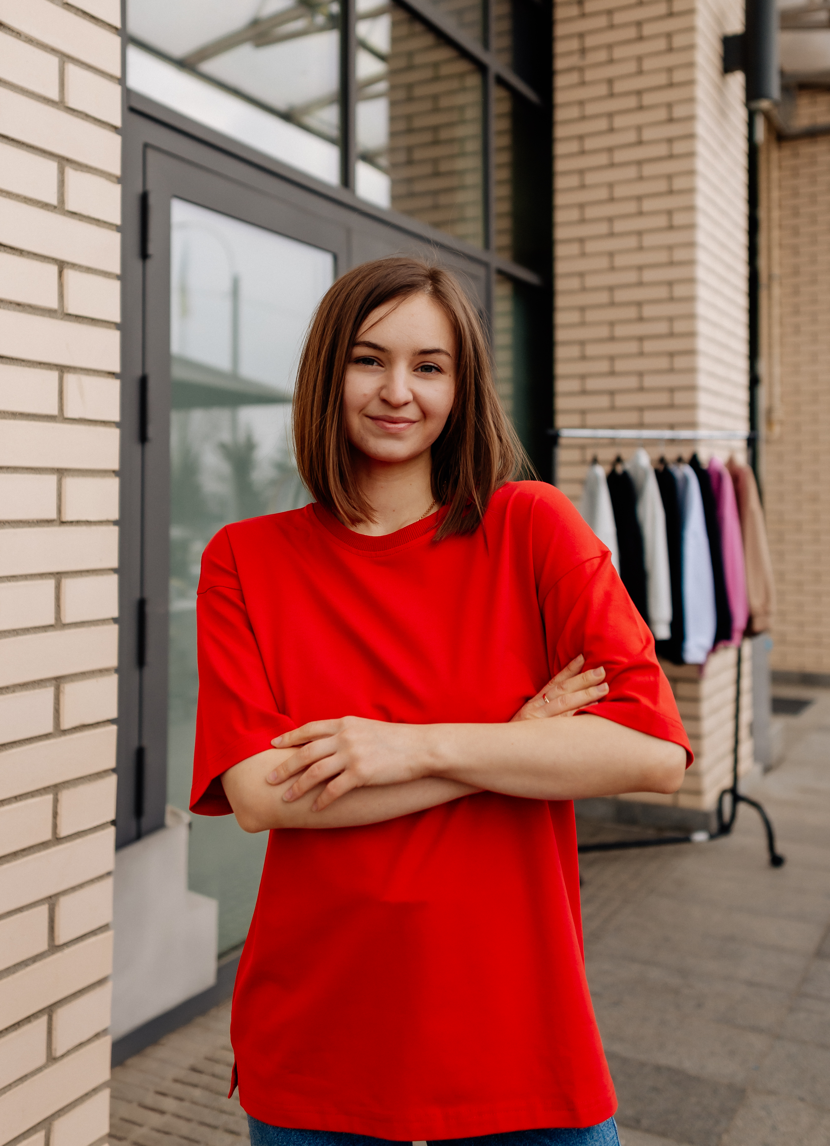 ФУТБОЛКА ОВЕРСАЙЗ ЧЕРВОНА