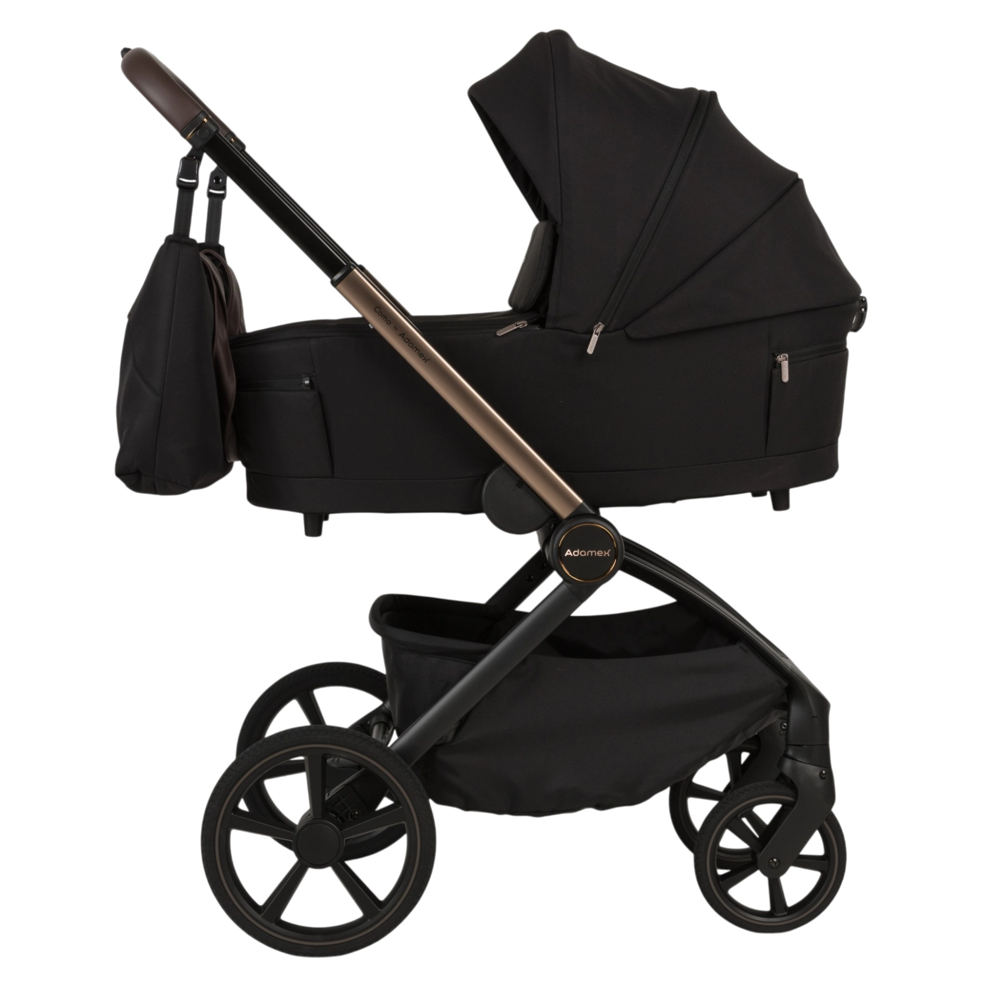 Коляска 2 в 1 Adamex COMO 15 SATIN CARBON