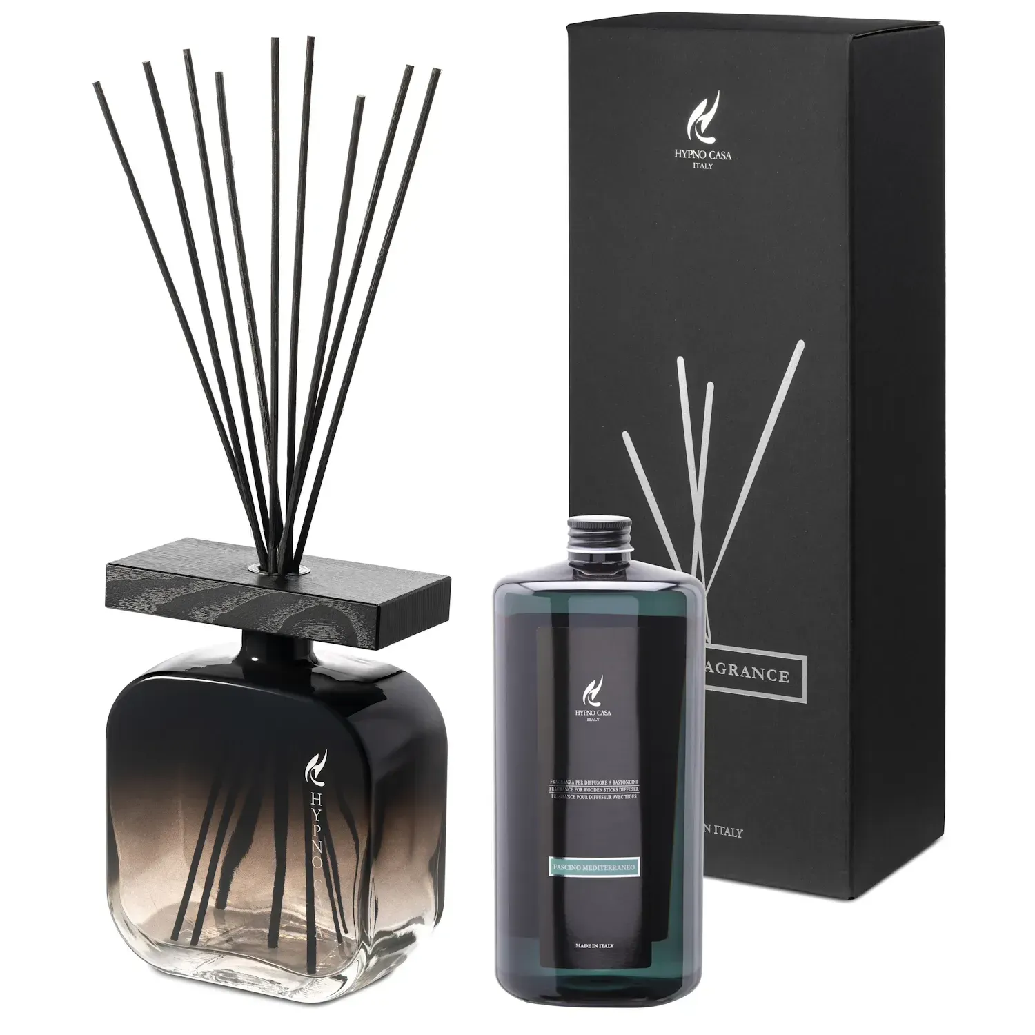 Набір Hypno Casa Cuore di Bergamotto: Ваза 1750 мл + парфум 1000 мл