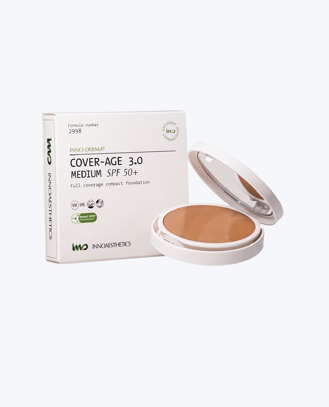 EPIGEN COVERAGE 3.0 MEDIUM SPF 50+ "Крем-пудра SPF 50+ та HEVL із середнім тоном",12 г