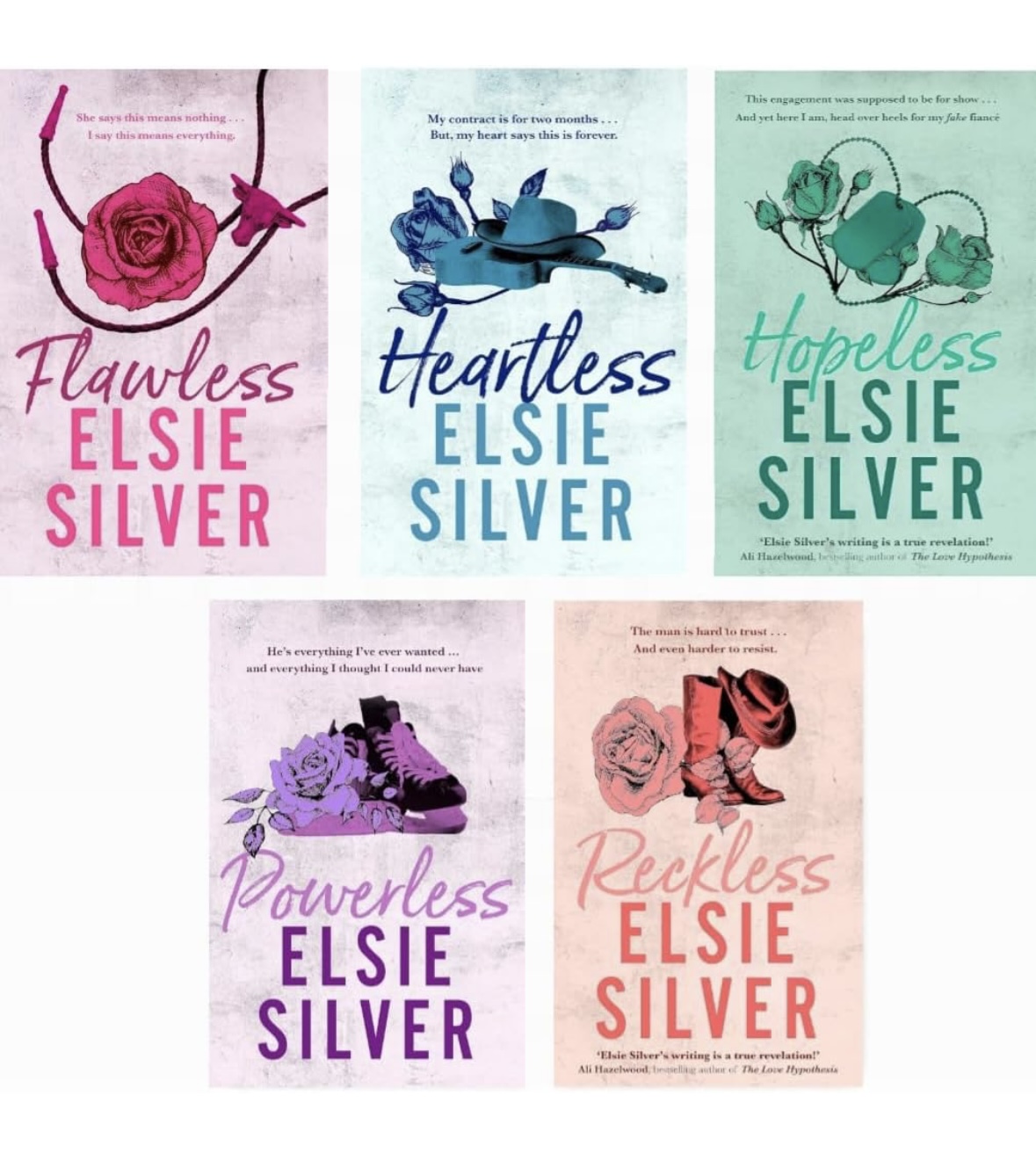 Chestnut Springs 5 Book Set (Reckless, Powerless, Heartless, Flawless, Hopeless) Elsie Silver