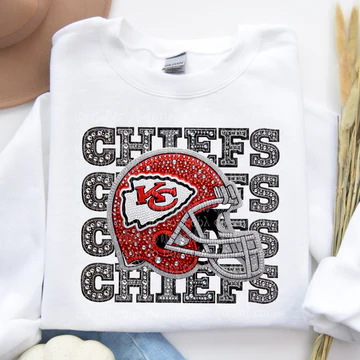 Chiefs Faux Rhinestones Sweatshirt