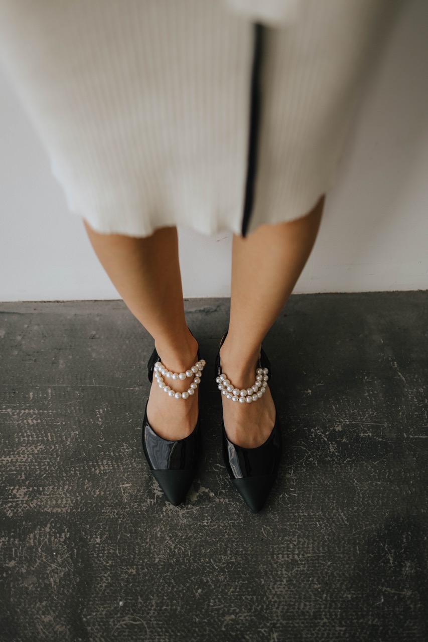 Балетки з перлинами на подію чи весілля