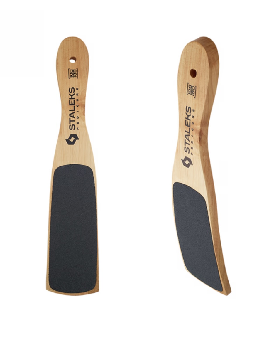 Пилка для п'ят дерев'яна STALEKS PRO BEAUTY & CARE 10 TYPE 2 (100 /180 грит)