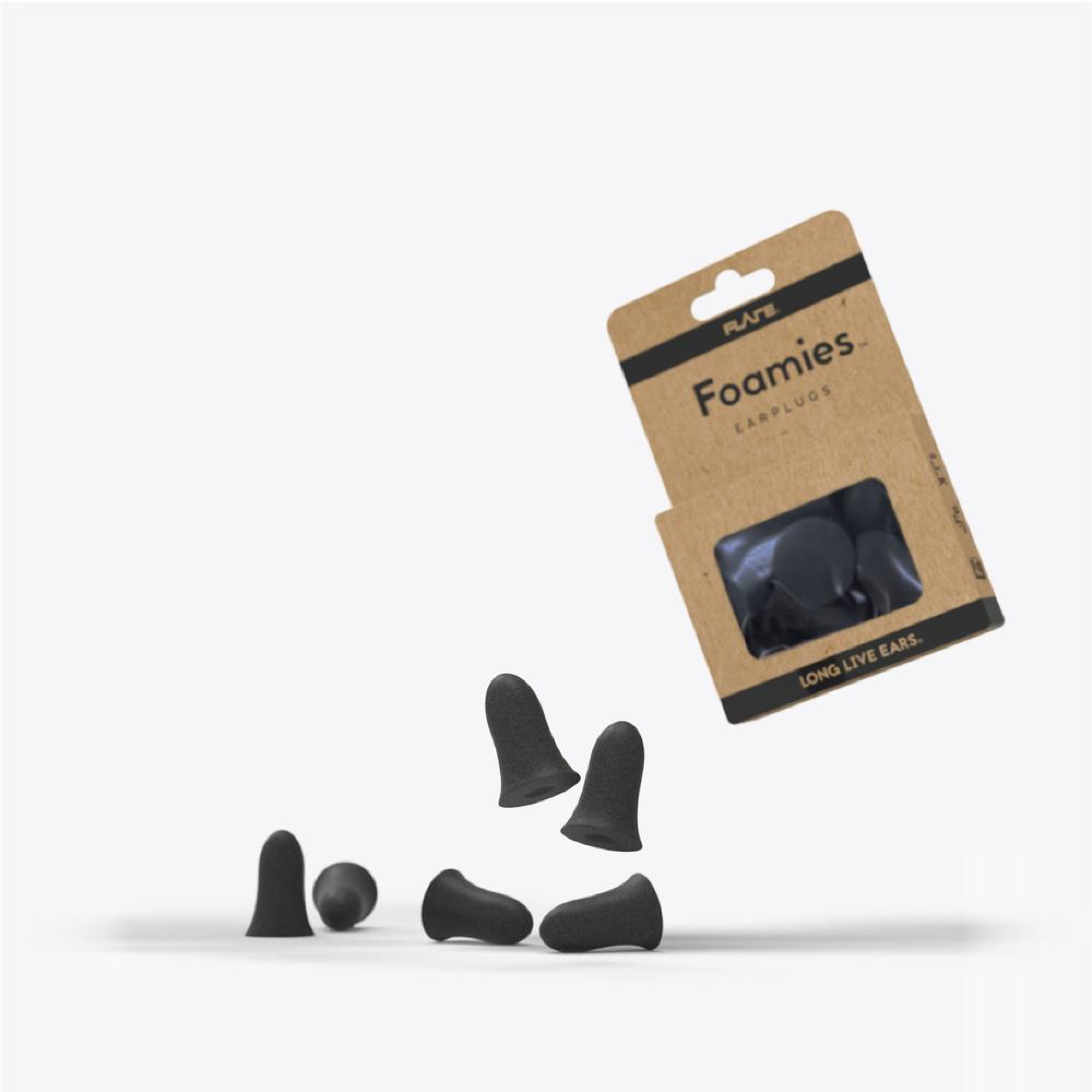 Пінні беруші для сну Foamies від Flare Audio 3 пари чорного кольору