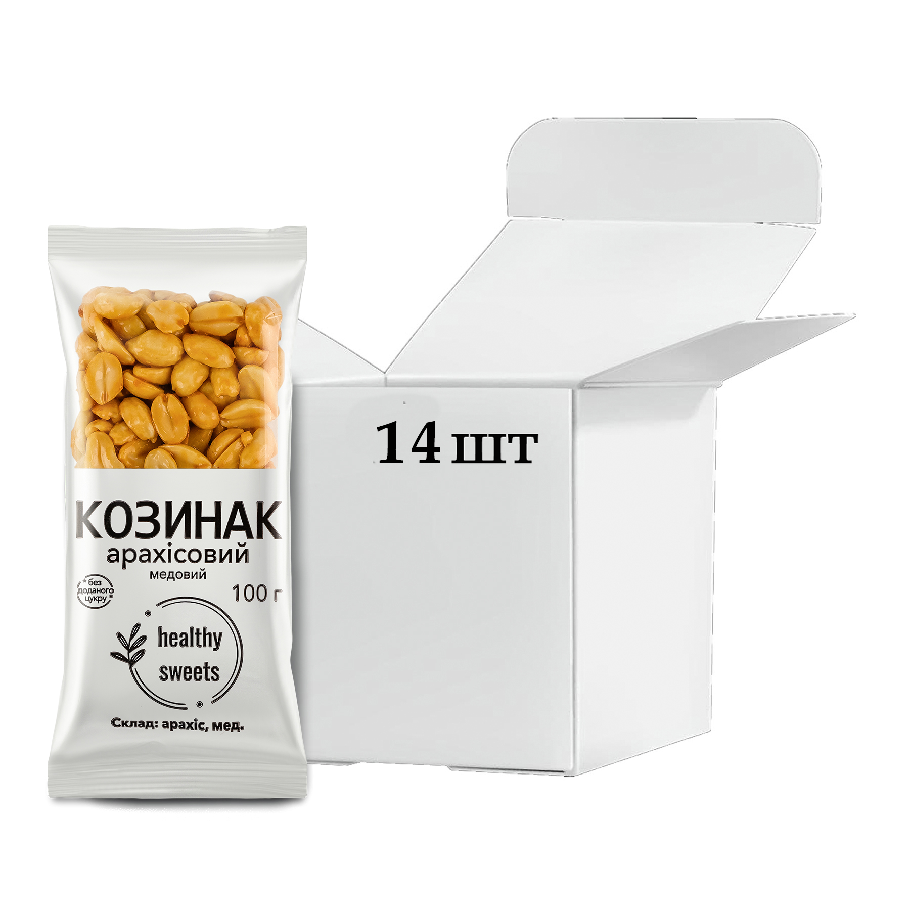 Козинак Арахіс 100 г Бокс 14 шт