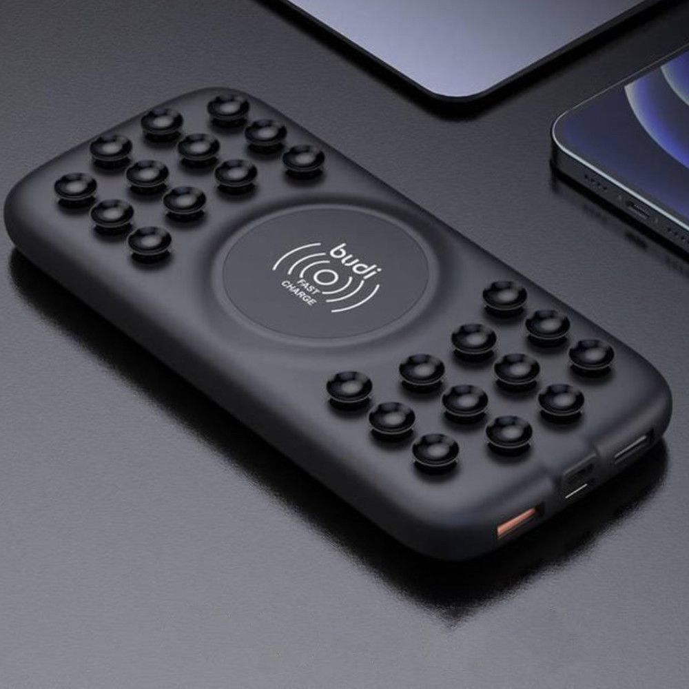 Повербанк 10000mAh, з бездротовою зарядкою, 2хUSB, Budi PB099B