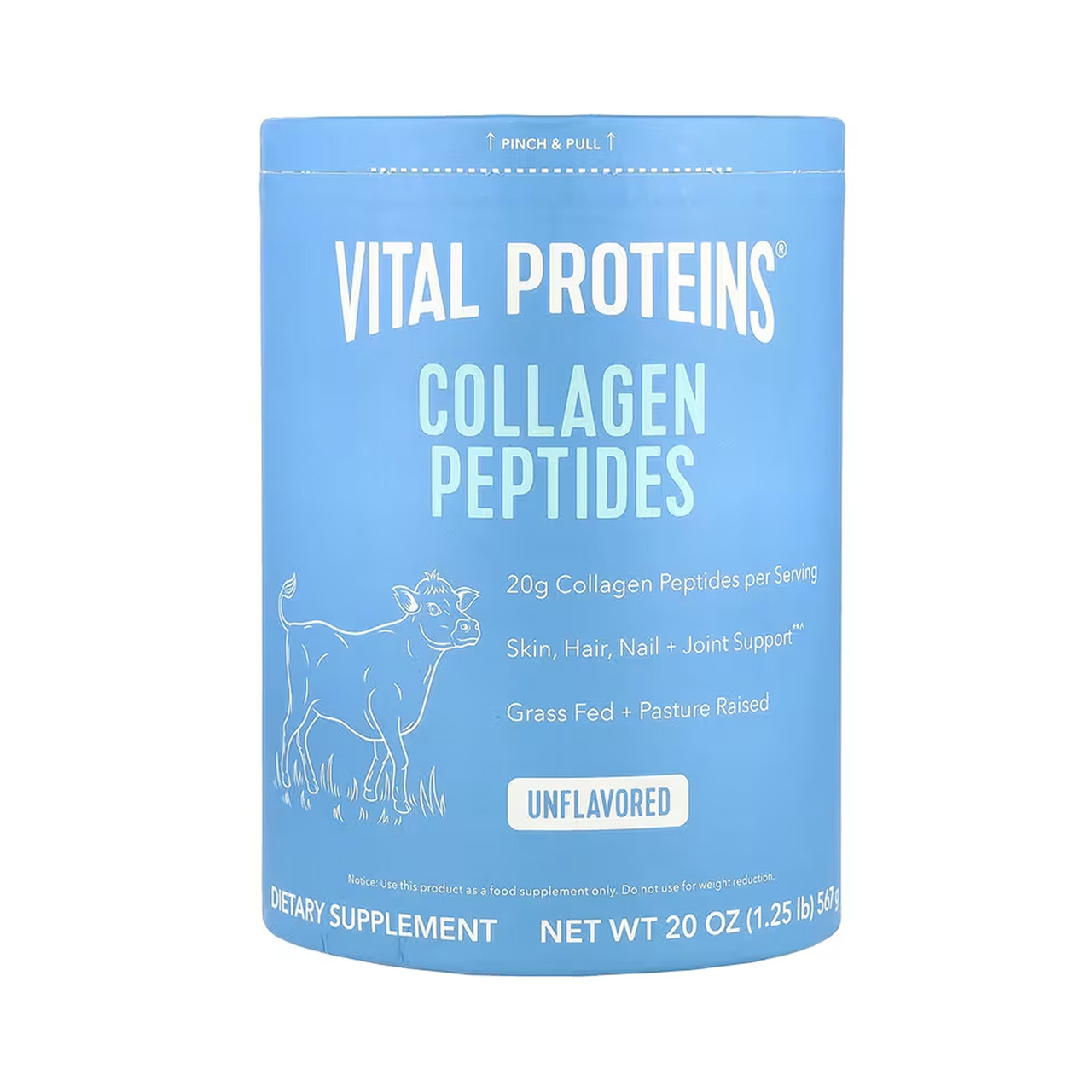 Collagen Peptides - 567g Unflavored (Пошкоджена банка)