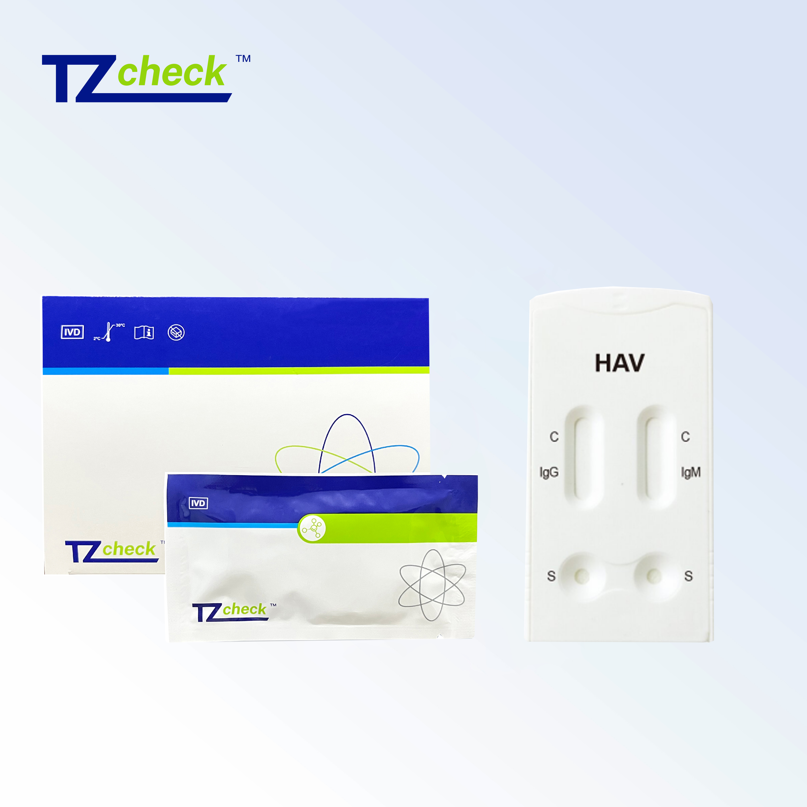 Комбінований швидкий тест на вірусний гепатит А (HAV IgG/IgM) (цільна кров / сироватка / плазма)
