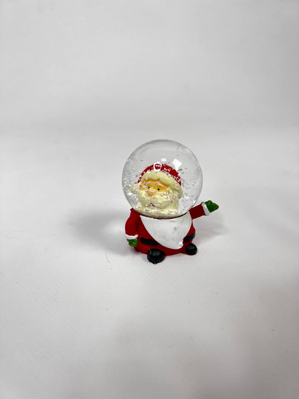 Скляний сніжний шар Санта