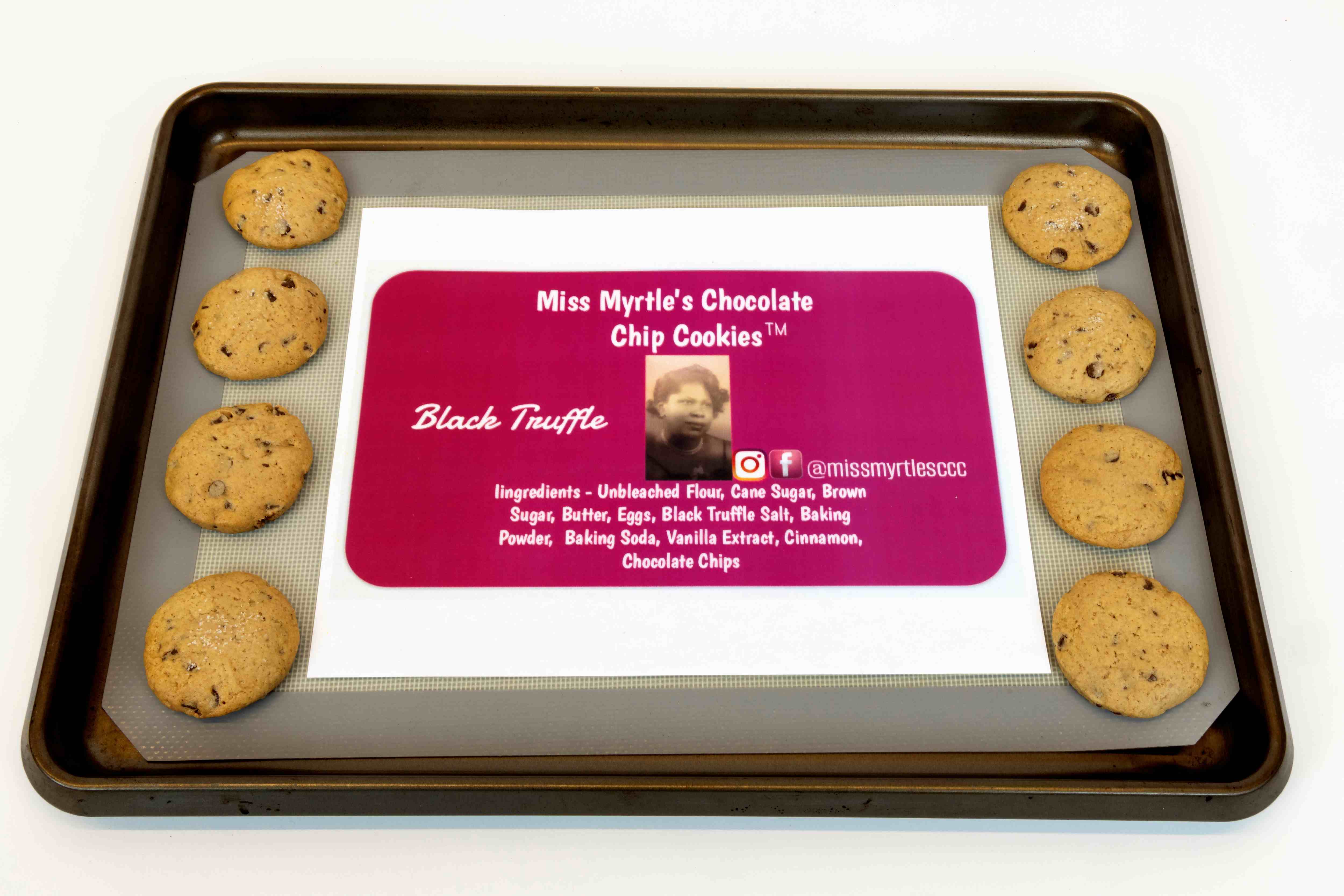 Miss Myrtle's Chocolate Chip Black Truffle Treat Bag 4 oz.