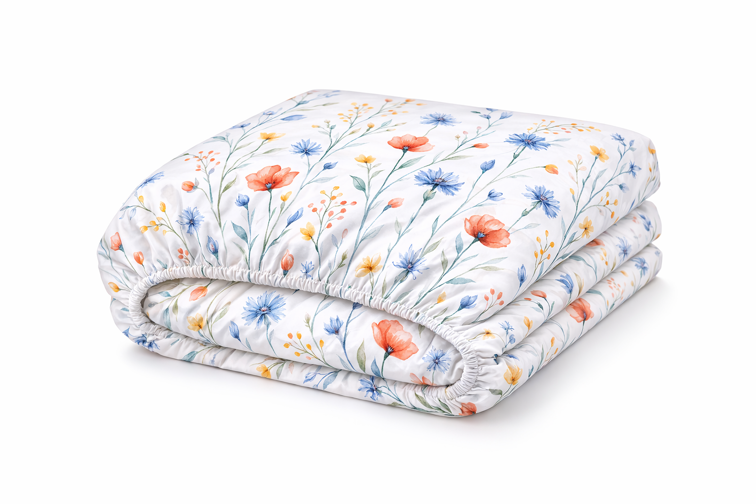 Простирадло на гумці ранфорс принт  