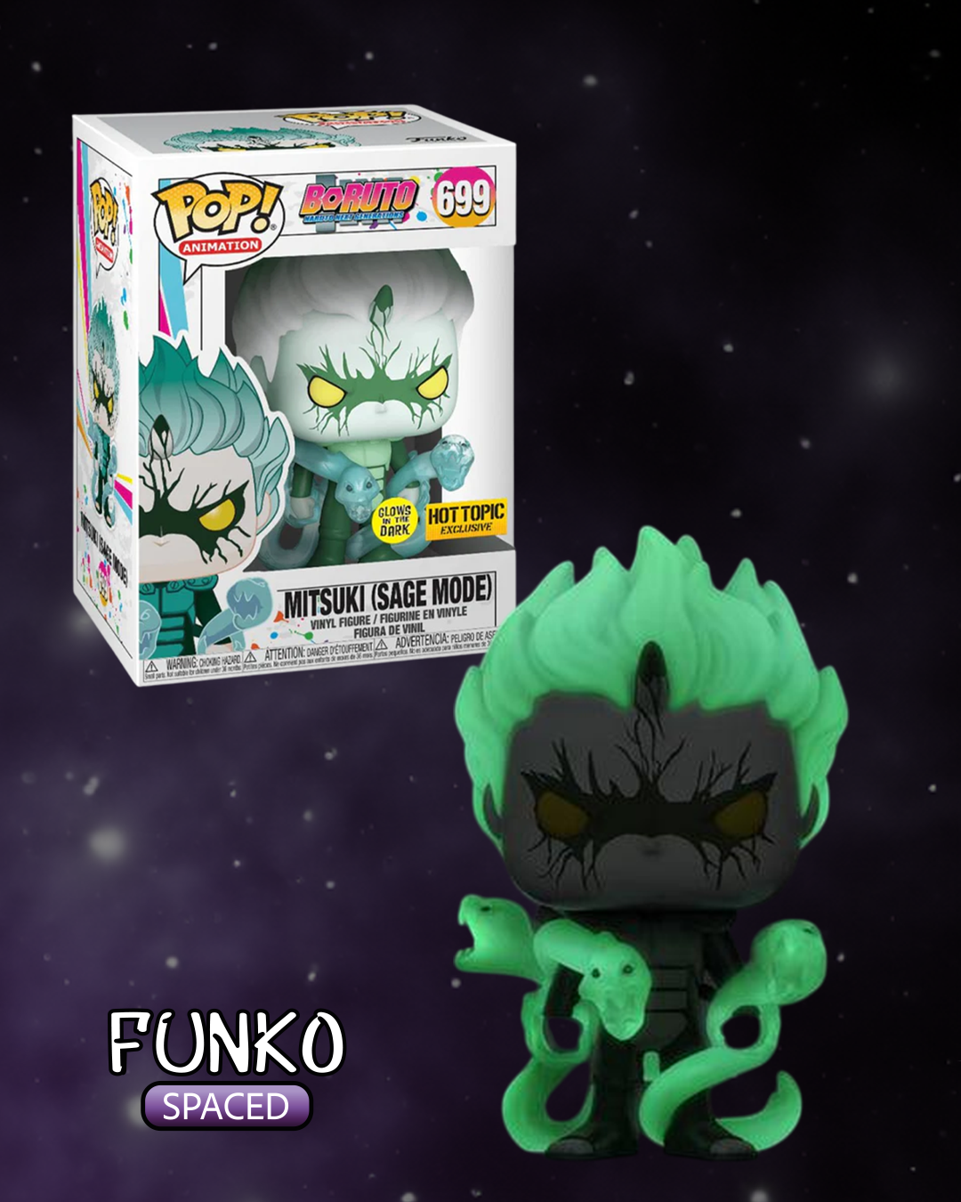 Фігурка Funko Pop Glow Mitsuki (Sage Mode) | Фанко Поп Боруто - Мітсукі (режим відлюдника) #699