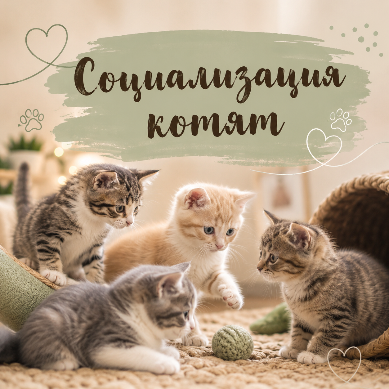 Cоциализация котят