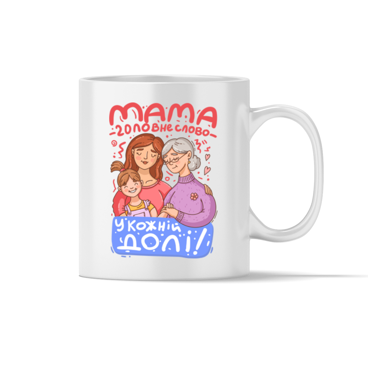 Чашка "Мама - головне слово"