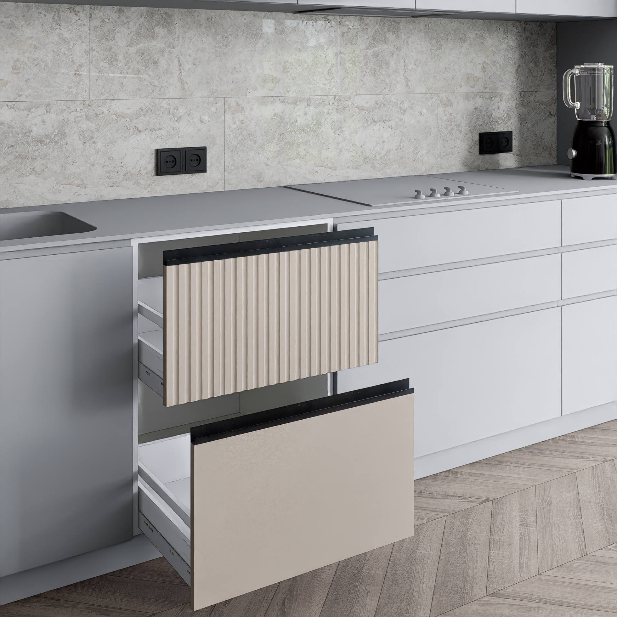 Нижній модуль з шухлядами