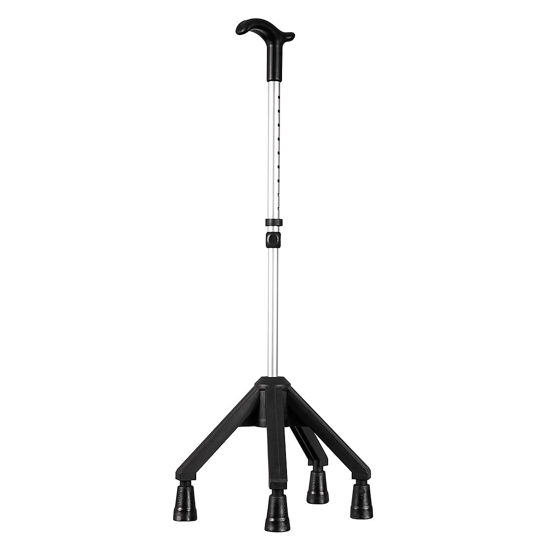 Rebotec Quadro - Stable 4 Point Walking Cane - Light Grey