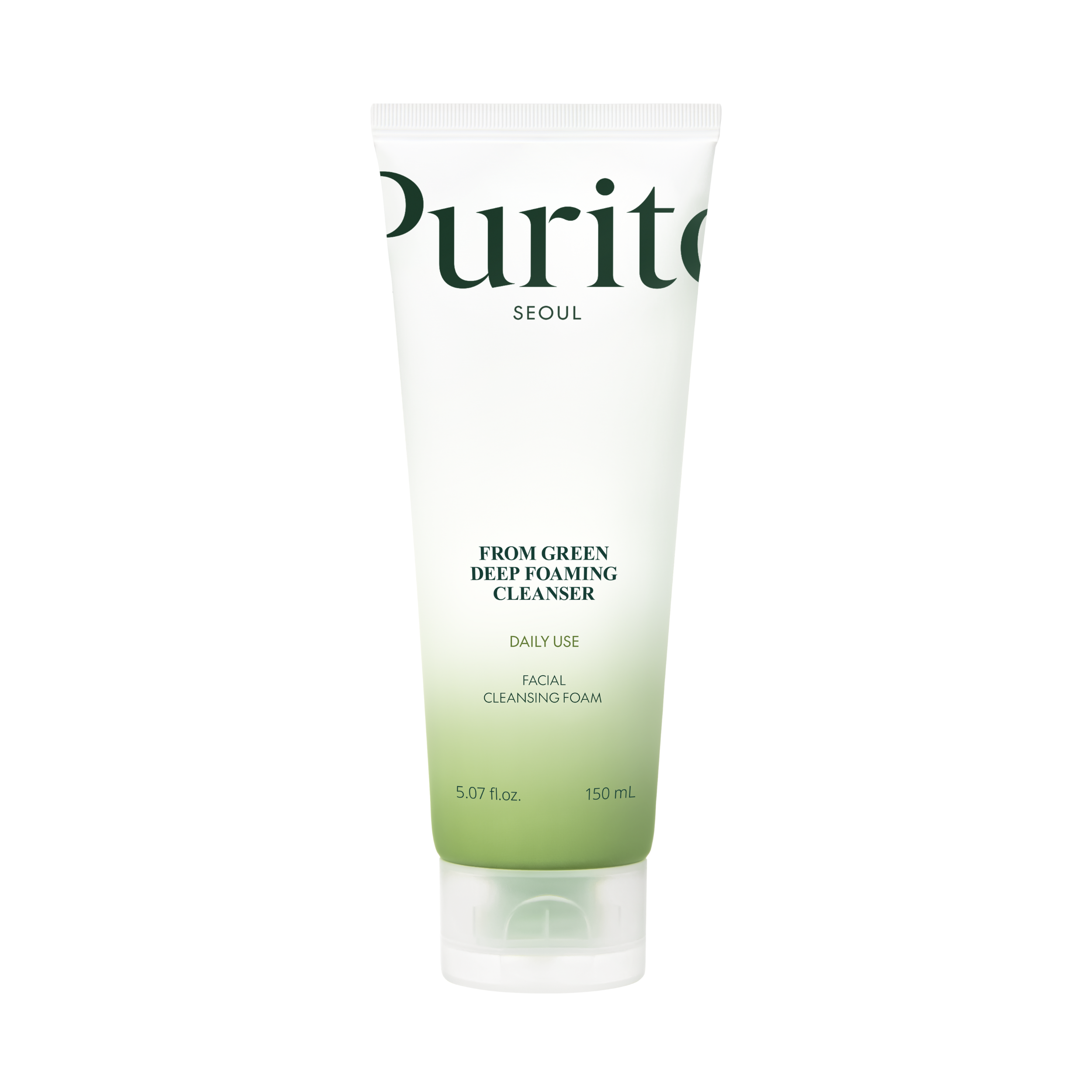 Пінка для вмивання з центеллою і зеленим чаєм Purito From Green Deep Foaming Cleanser 150 мл