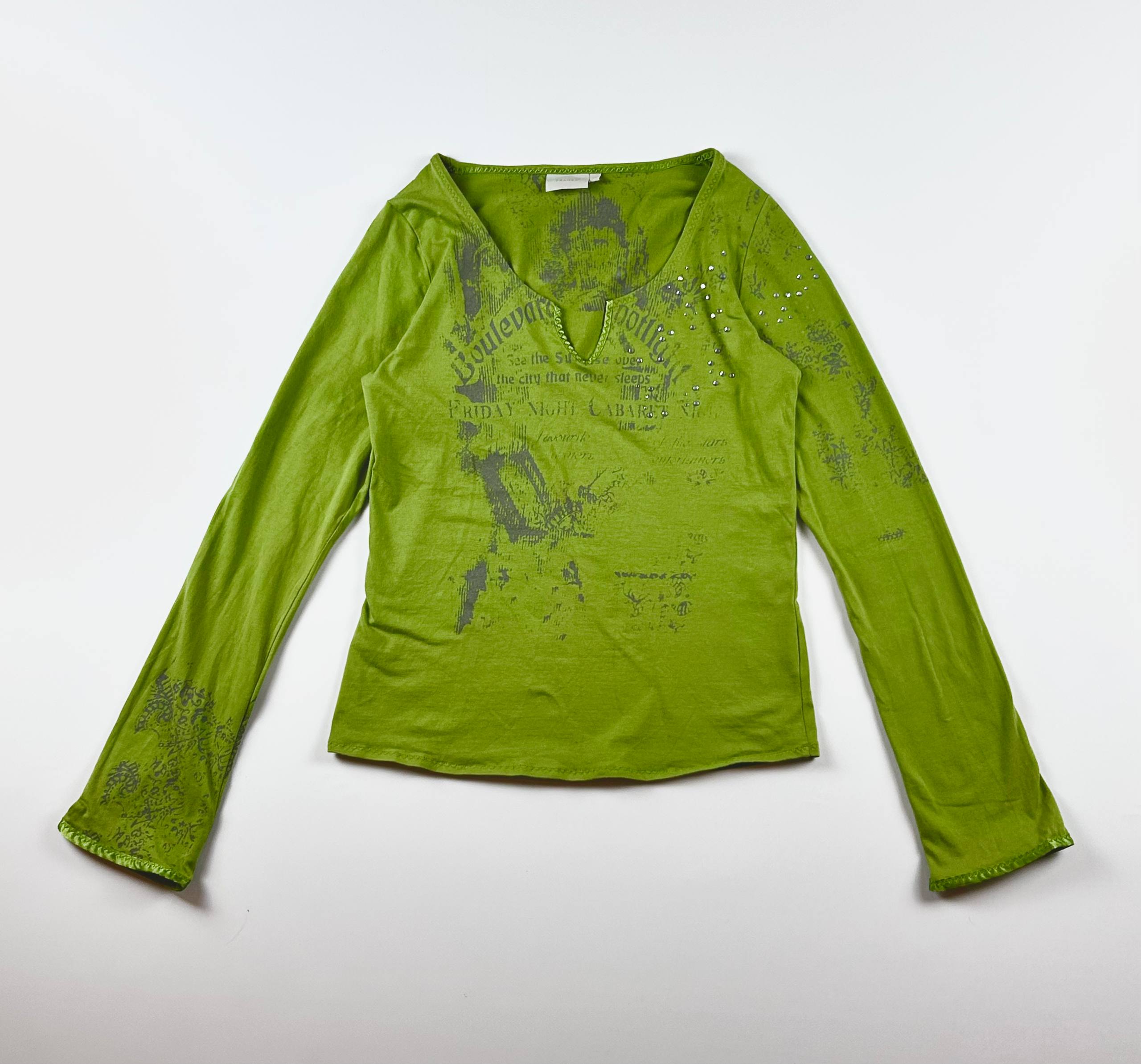 ALTERSTUDIO GREEN VINTAGE ЛОНГСЛИВ