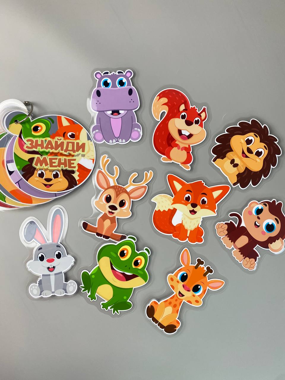 Міні альбом на липучках 'Знайди мене тваринки'