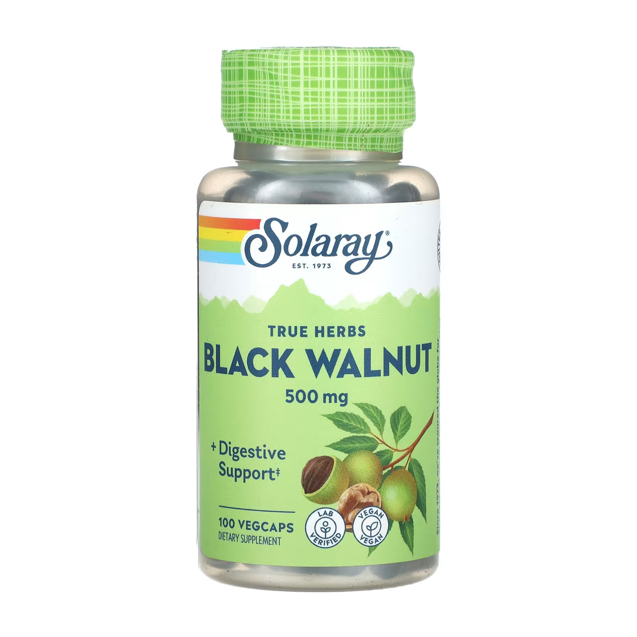 Чорний горіх, Black Walnut 500mg - 100 caps