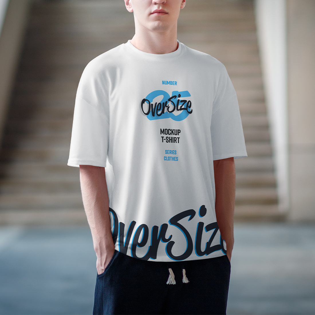 8 Oversized T-shirt Mockup Urban Style