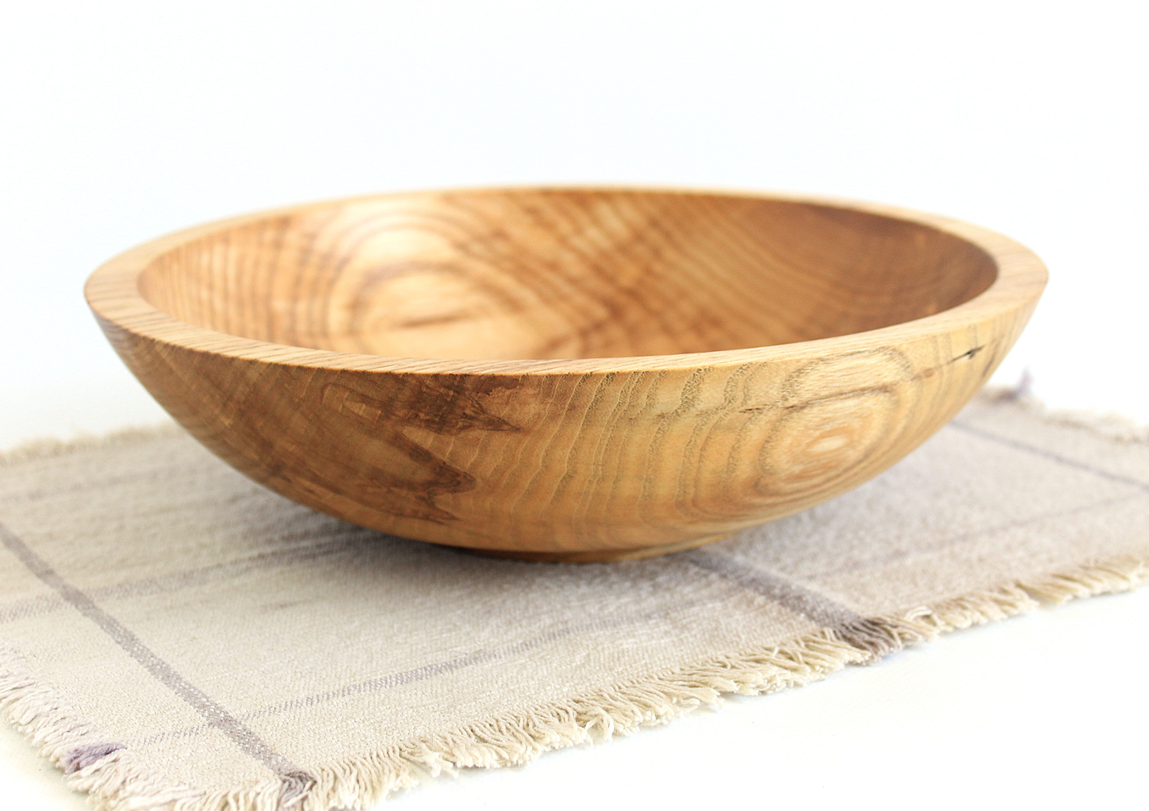 Ясеневий салатник ручної роботи